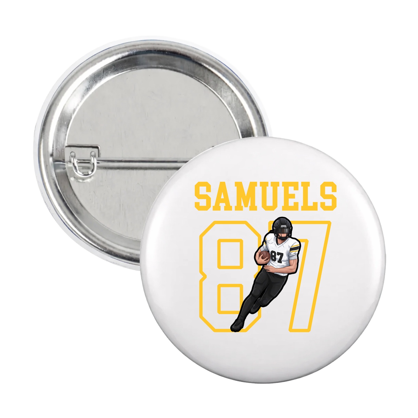 Game Day Button — Shirsey in White