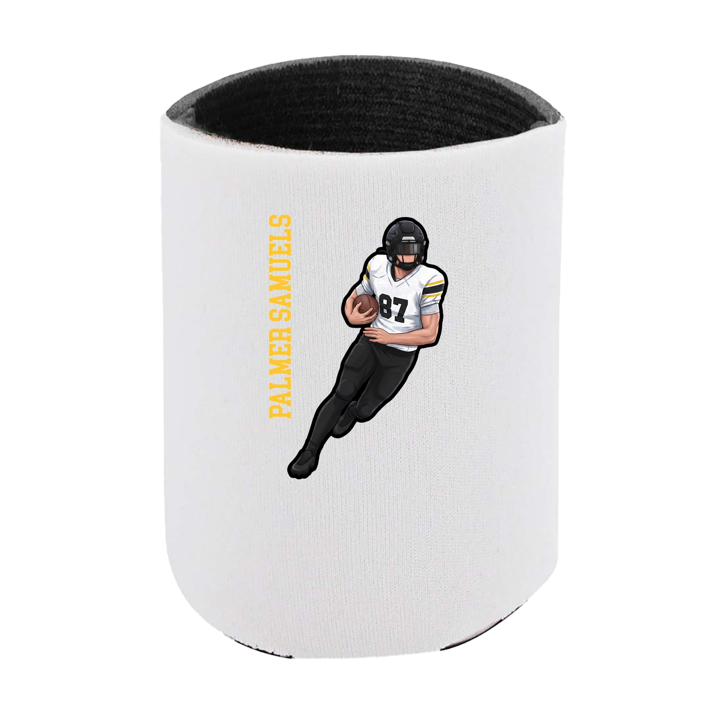 Can Holder — Name Vertical in White