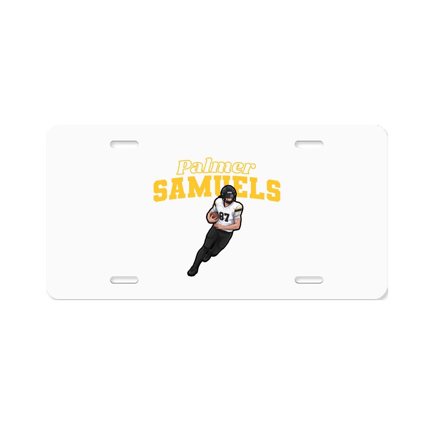 License Plate — Name Arch in Classic