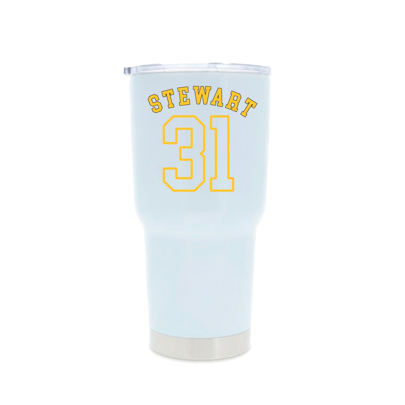30oz Stainless Steel Tumbler — Shirsey Arch in White