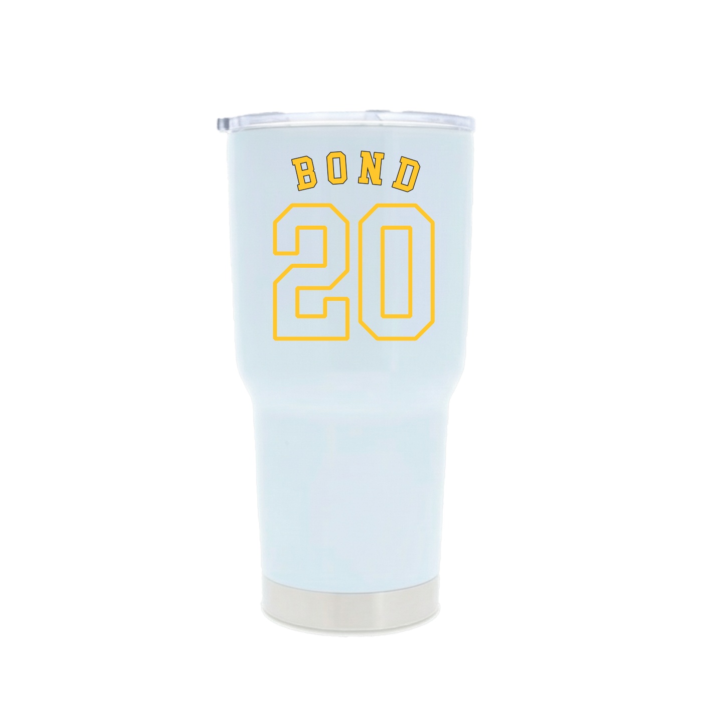 30oz Stainless Steel Tumbler — Shirsey Arch in White