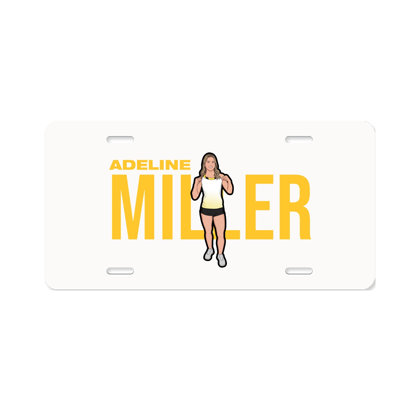 License Plate — Player Name in Classic