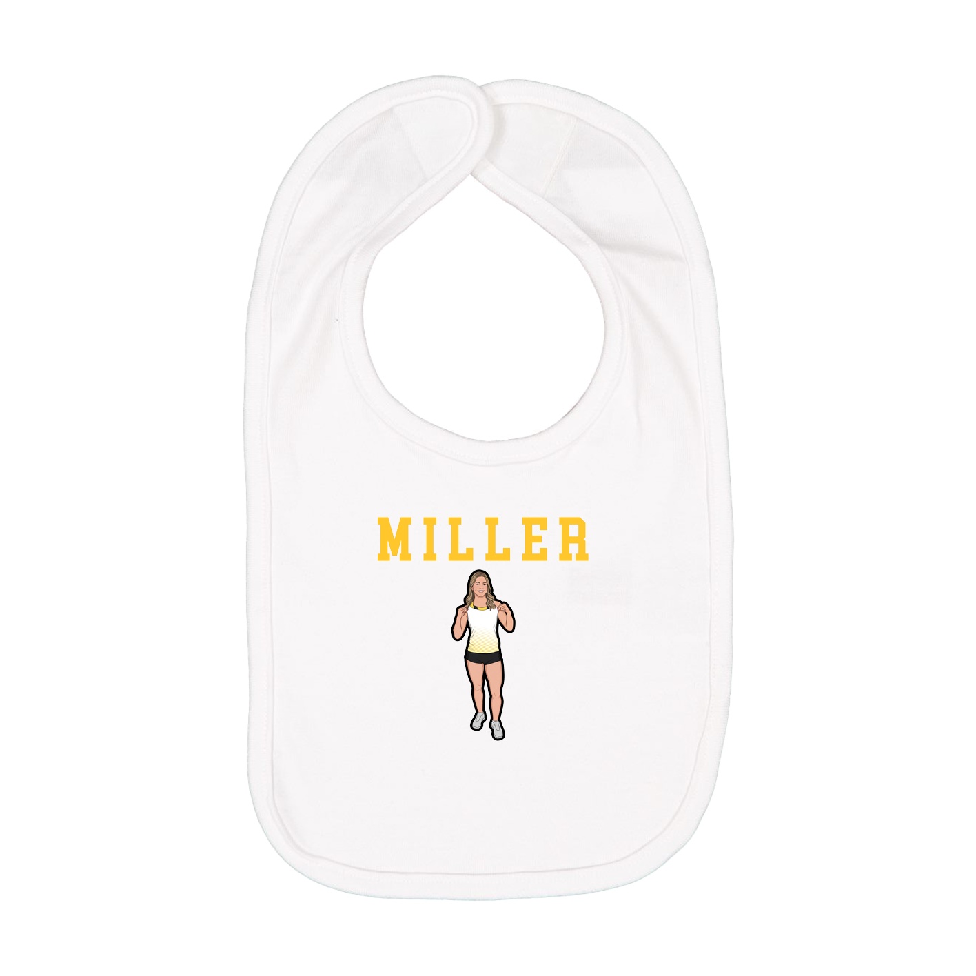Infant Bib — Shirsey in White