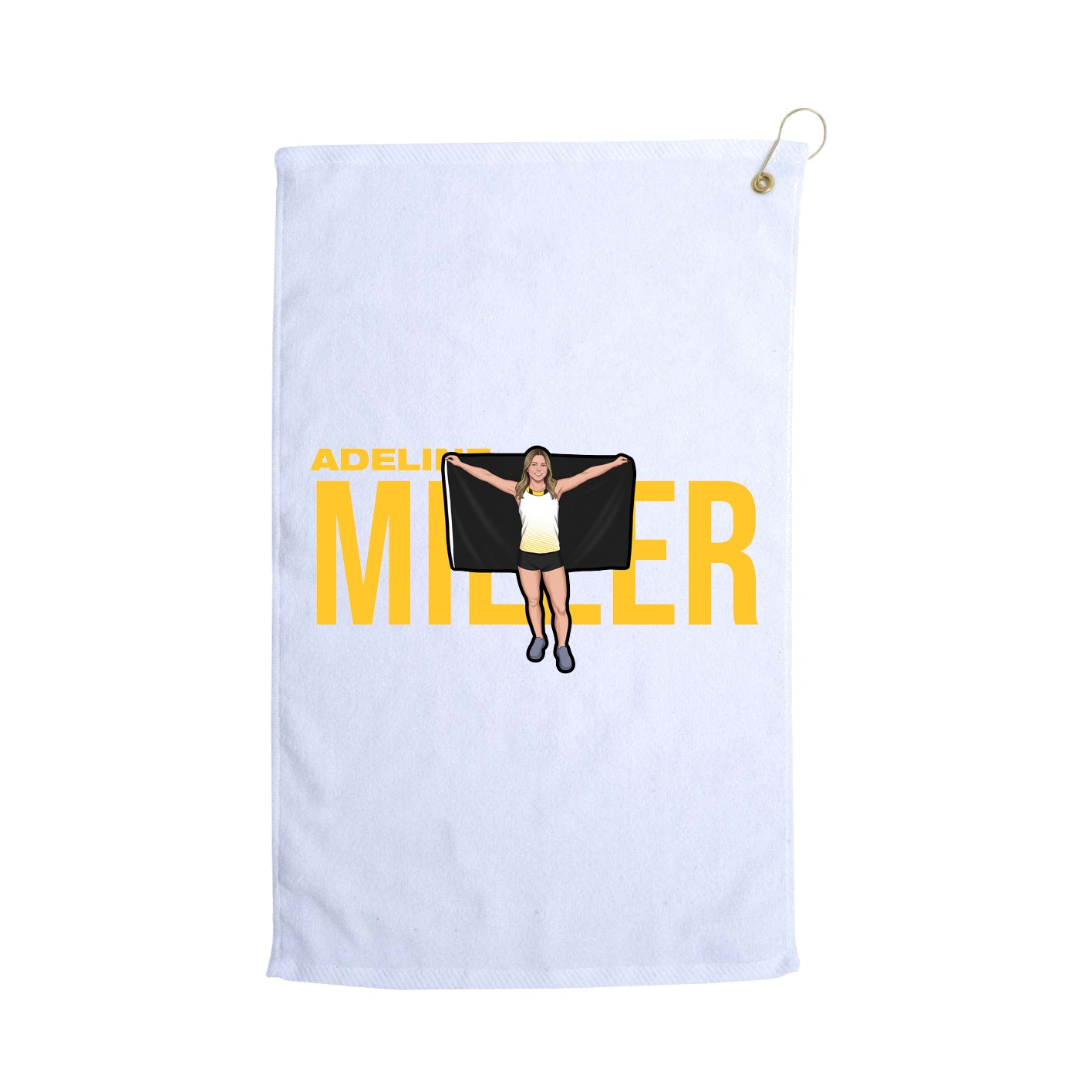 Golf Towel — Player Name in White