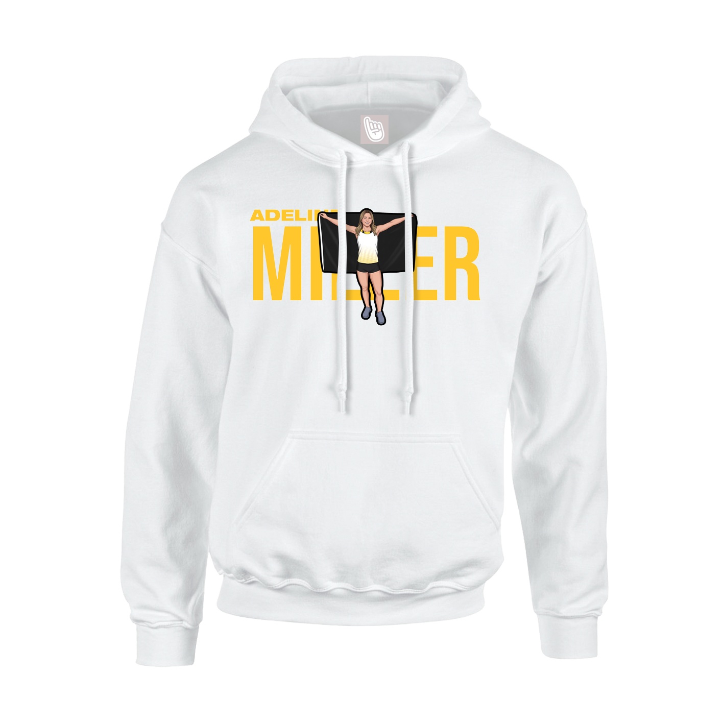 Hoodie — Player Name in White