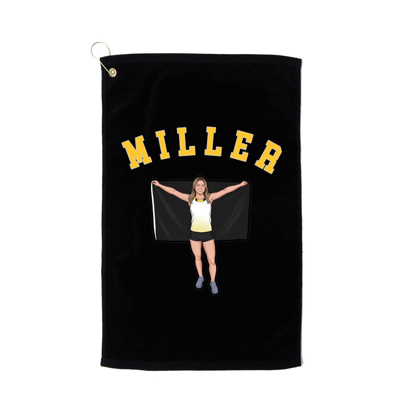 Golf Towel — Shirsey Arch in Black