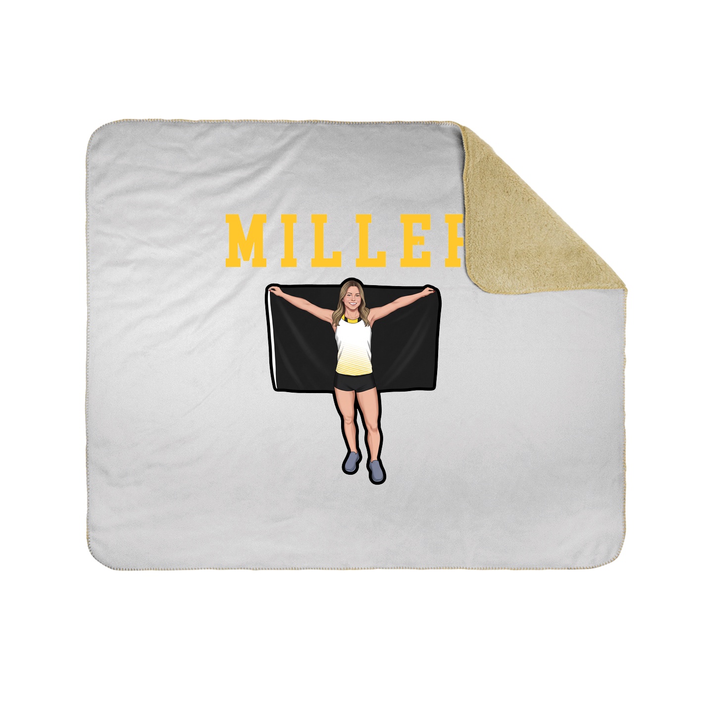 Throw Blanket — Shirsey in White
