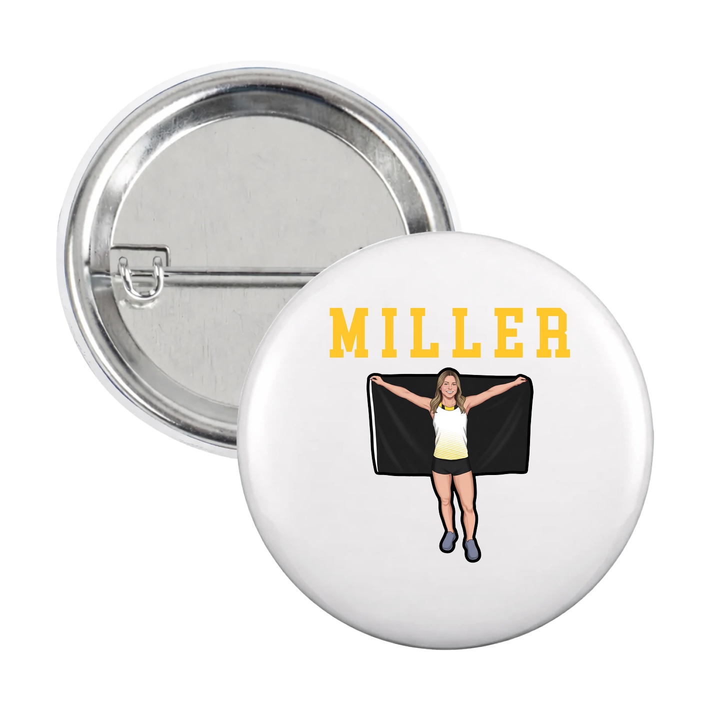 Game Day Button — Shirsey in White