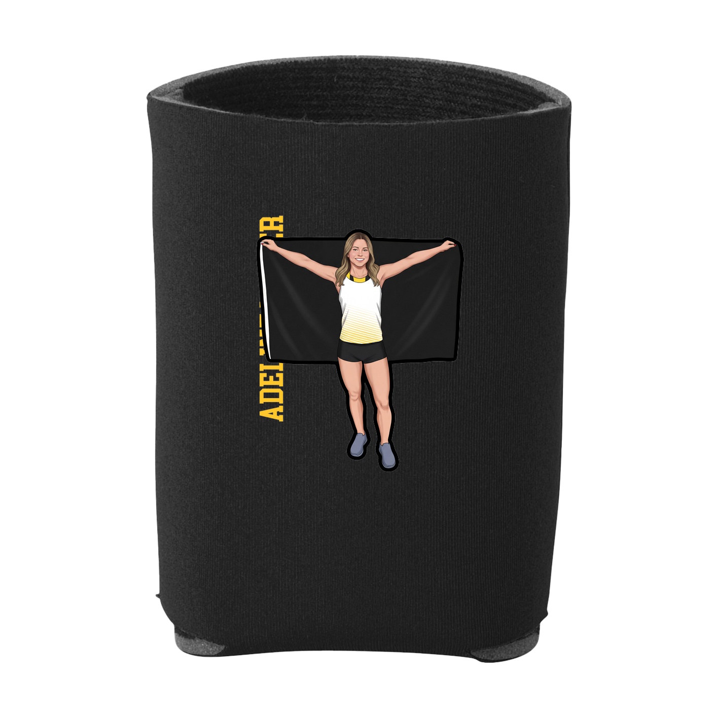 Can Holder — Name Vertical in Black