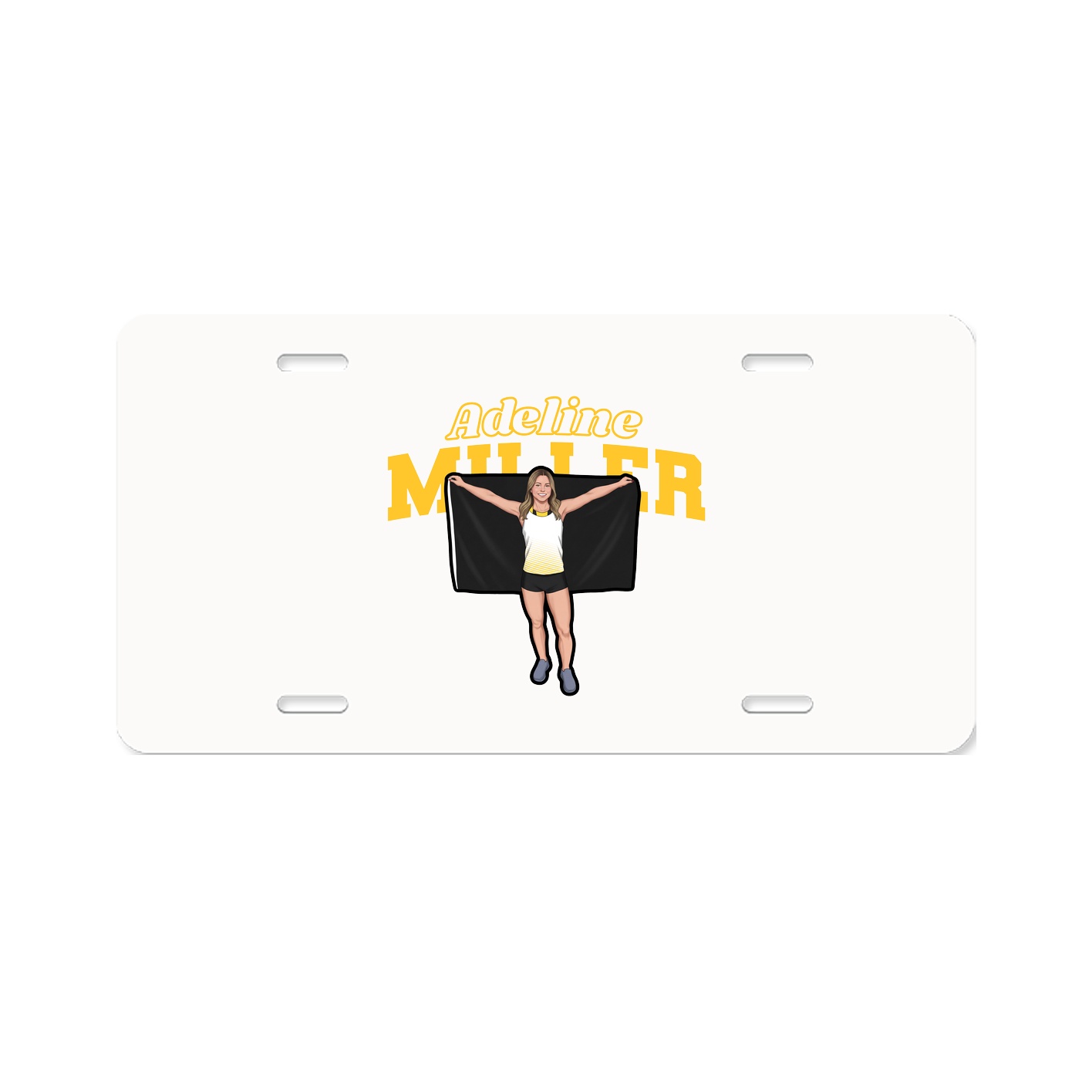 License Plate — Name Arch in Classic