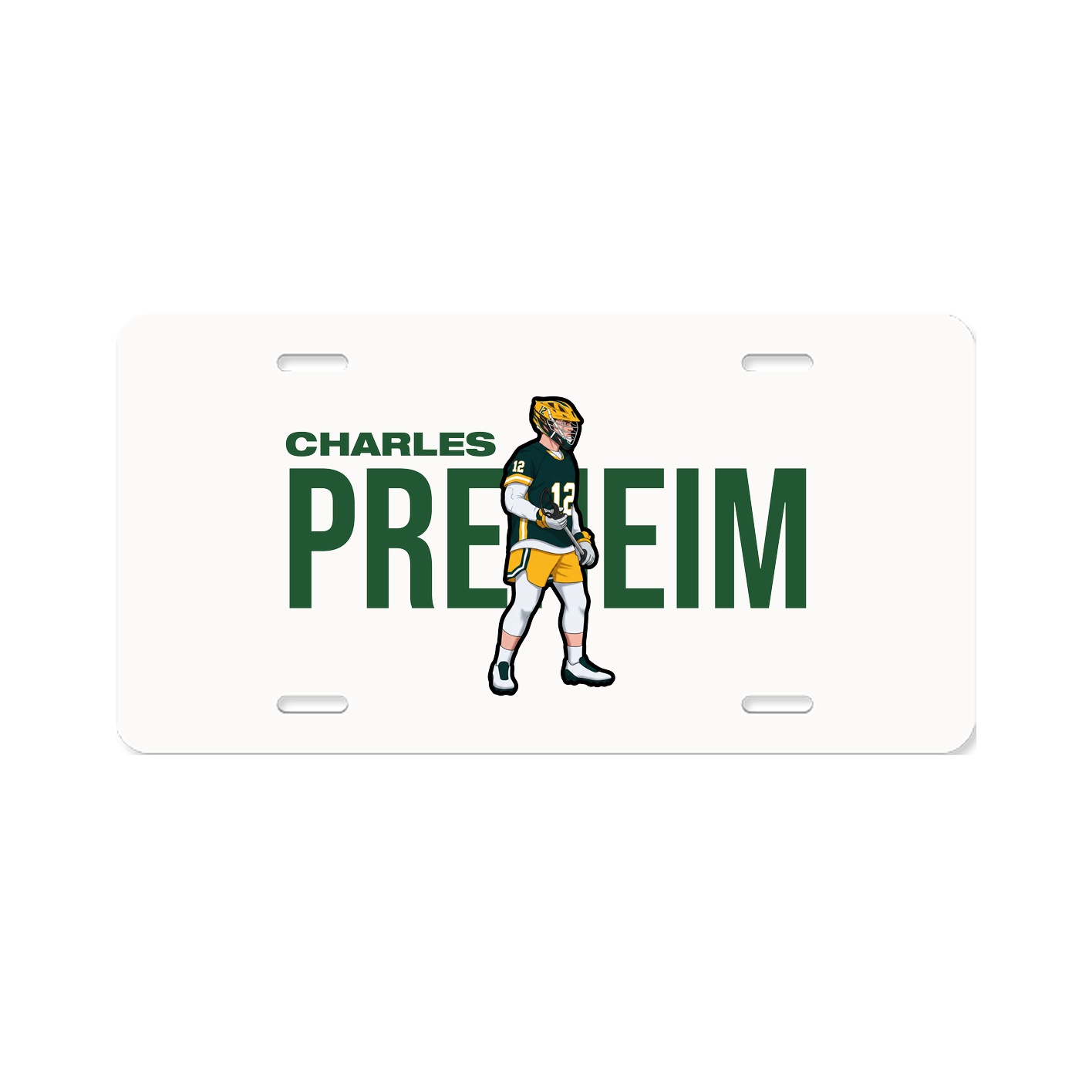 License Plate — Player Name in Classic