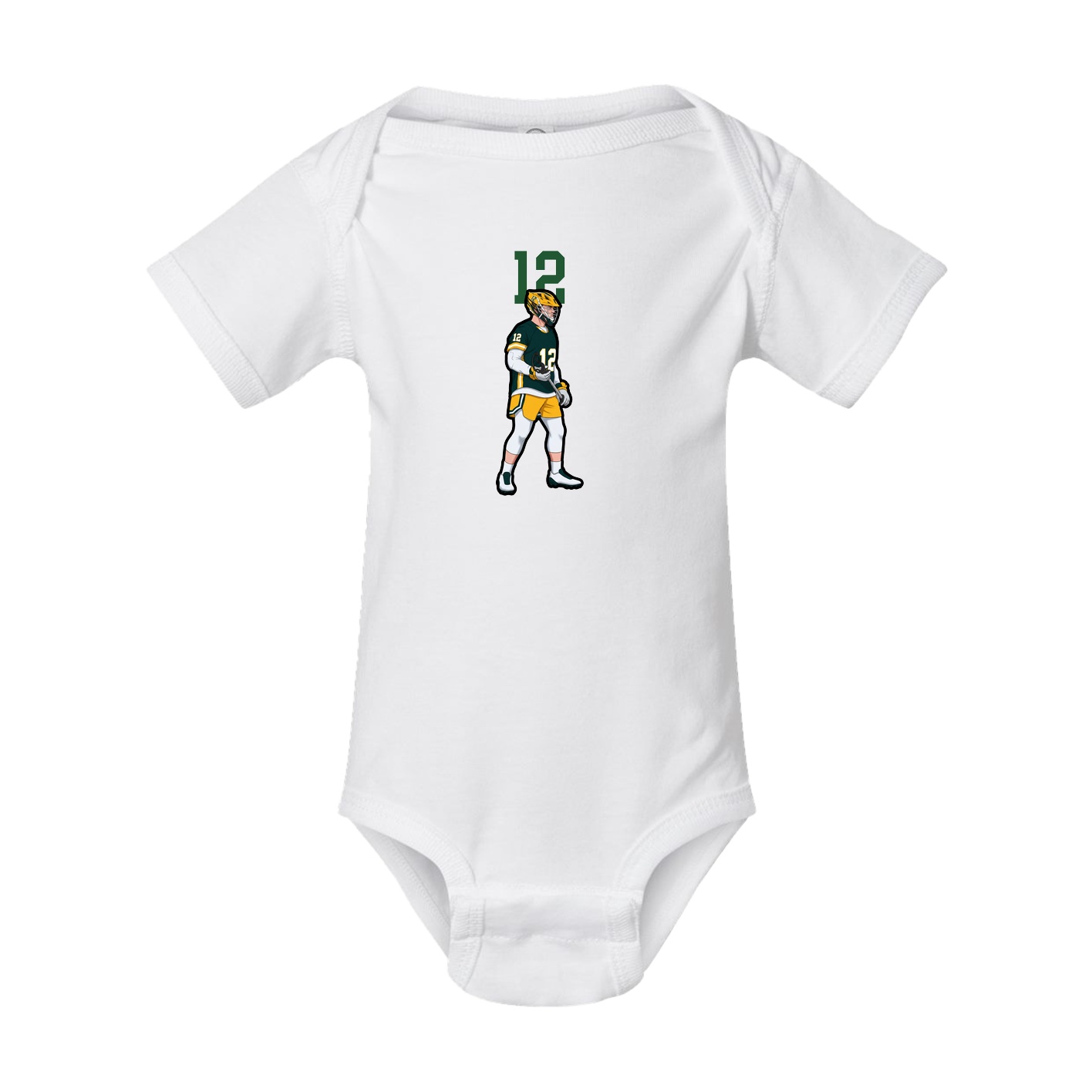 Baby Onesie — Number Top in White