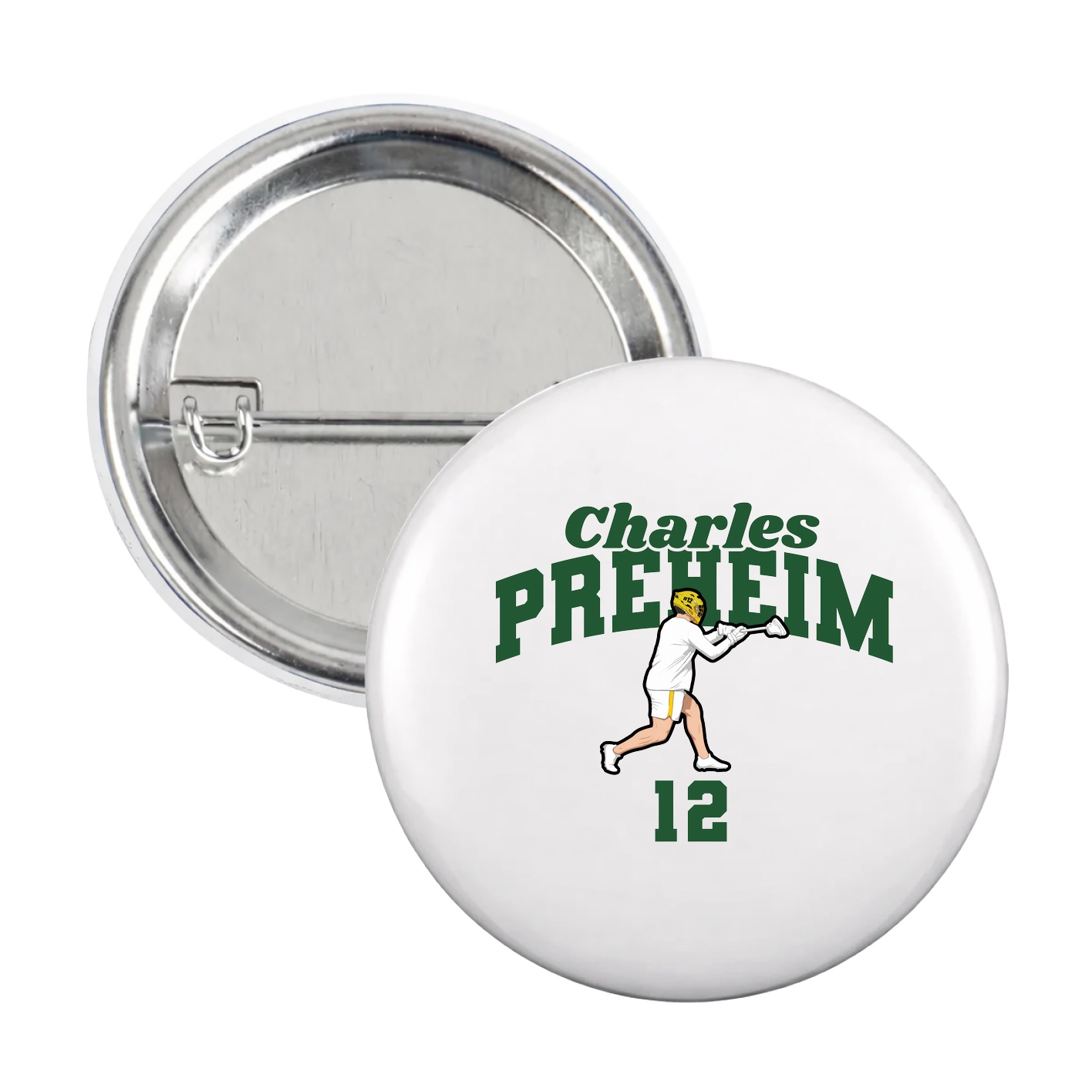 Game Day Button — Signature Arch in White