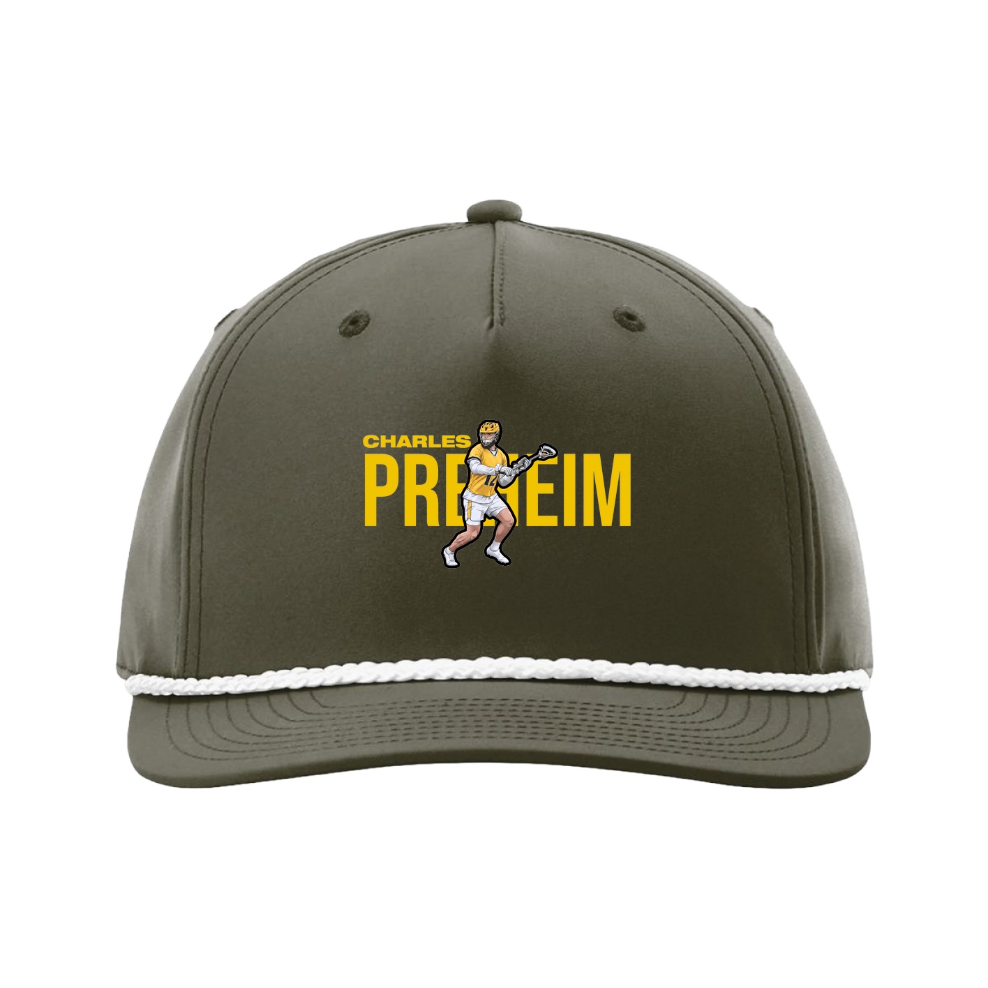 Five-Panel Classic Rope Cap — Player Name in Green