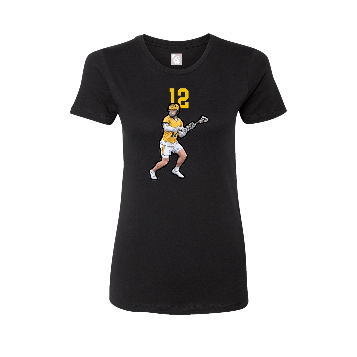 Womens Tee — Number Top in Black