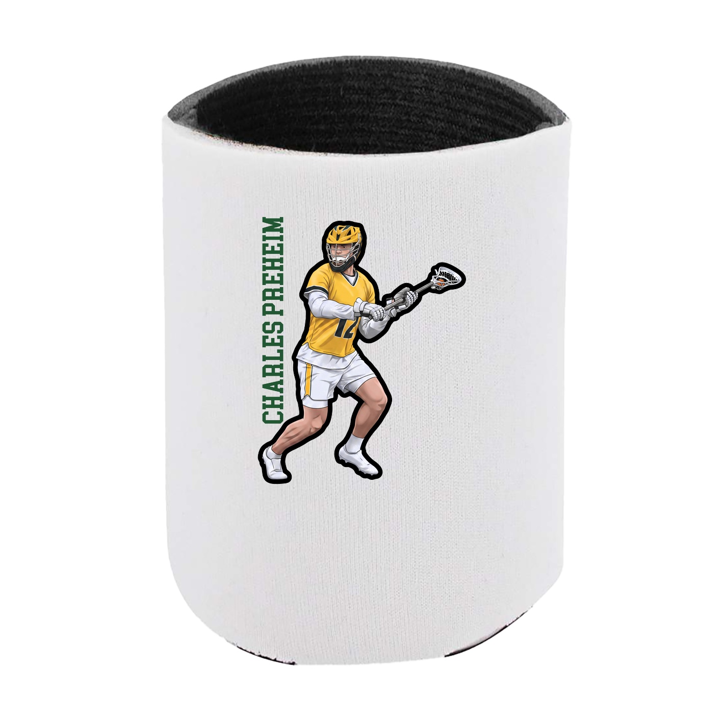 Can Holder — Name Vertical in White