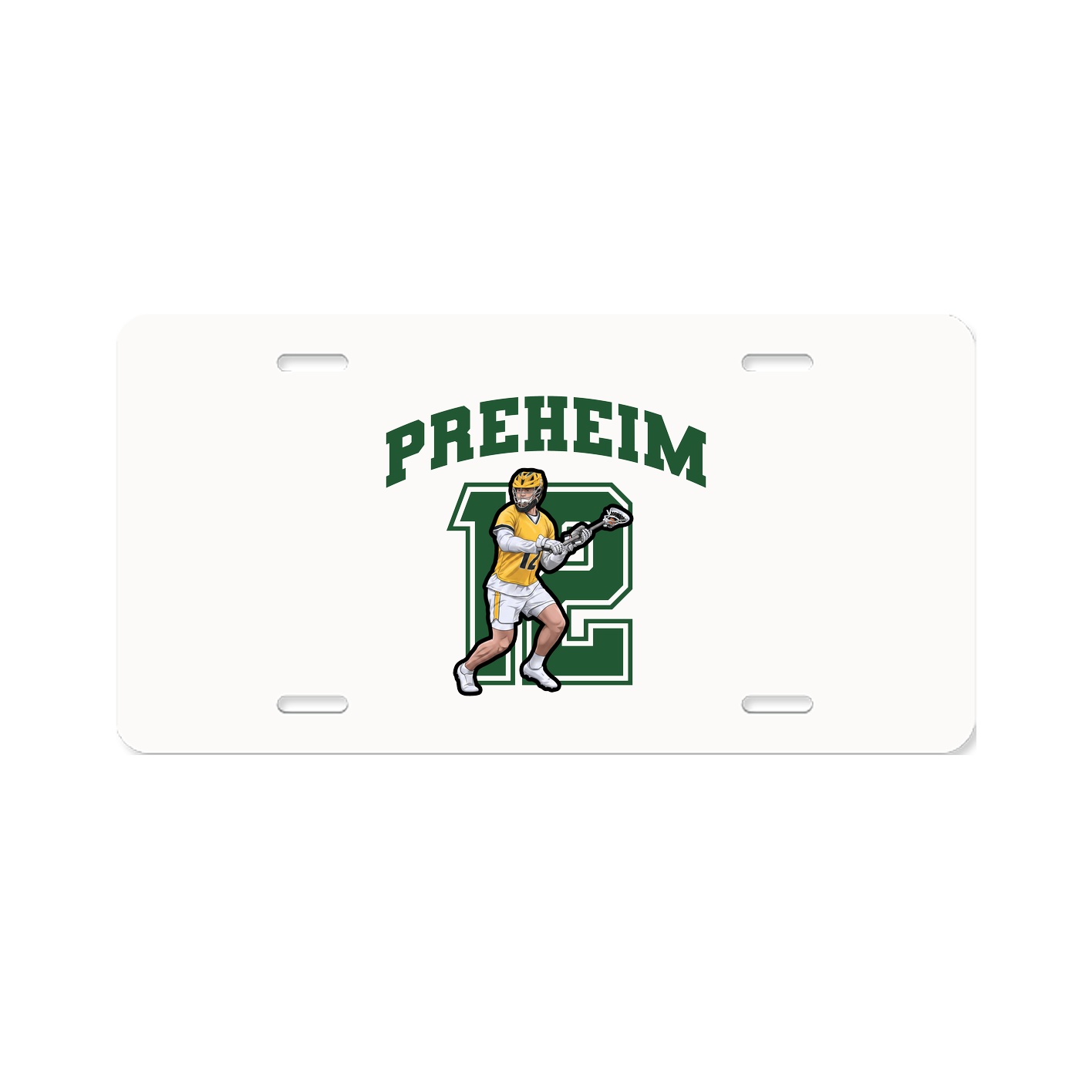 License Plate — Number in Classic
