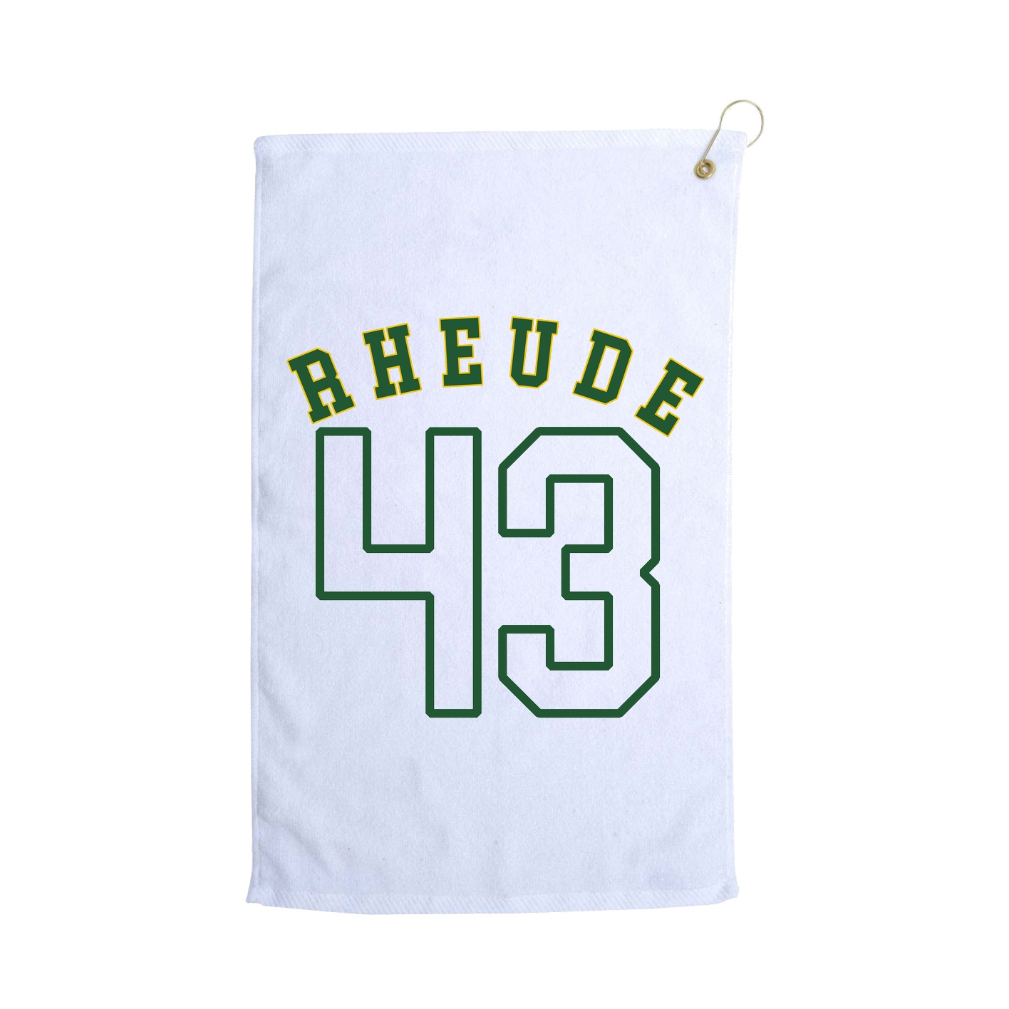 Golf Towel — Shirsey Arch in White