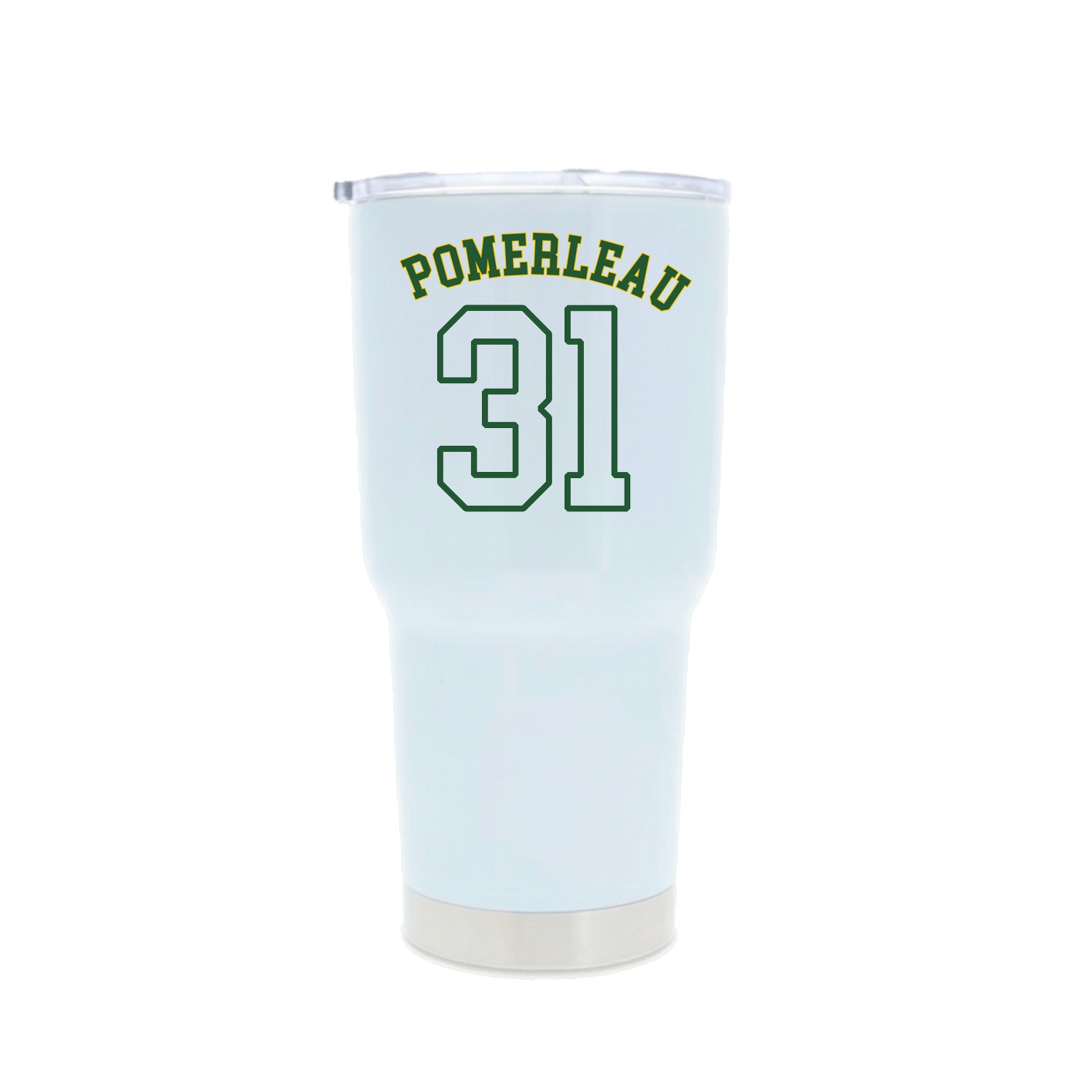 30oz Stainless Steel Tumbler — Shirsey Arch in White