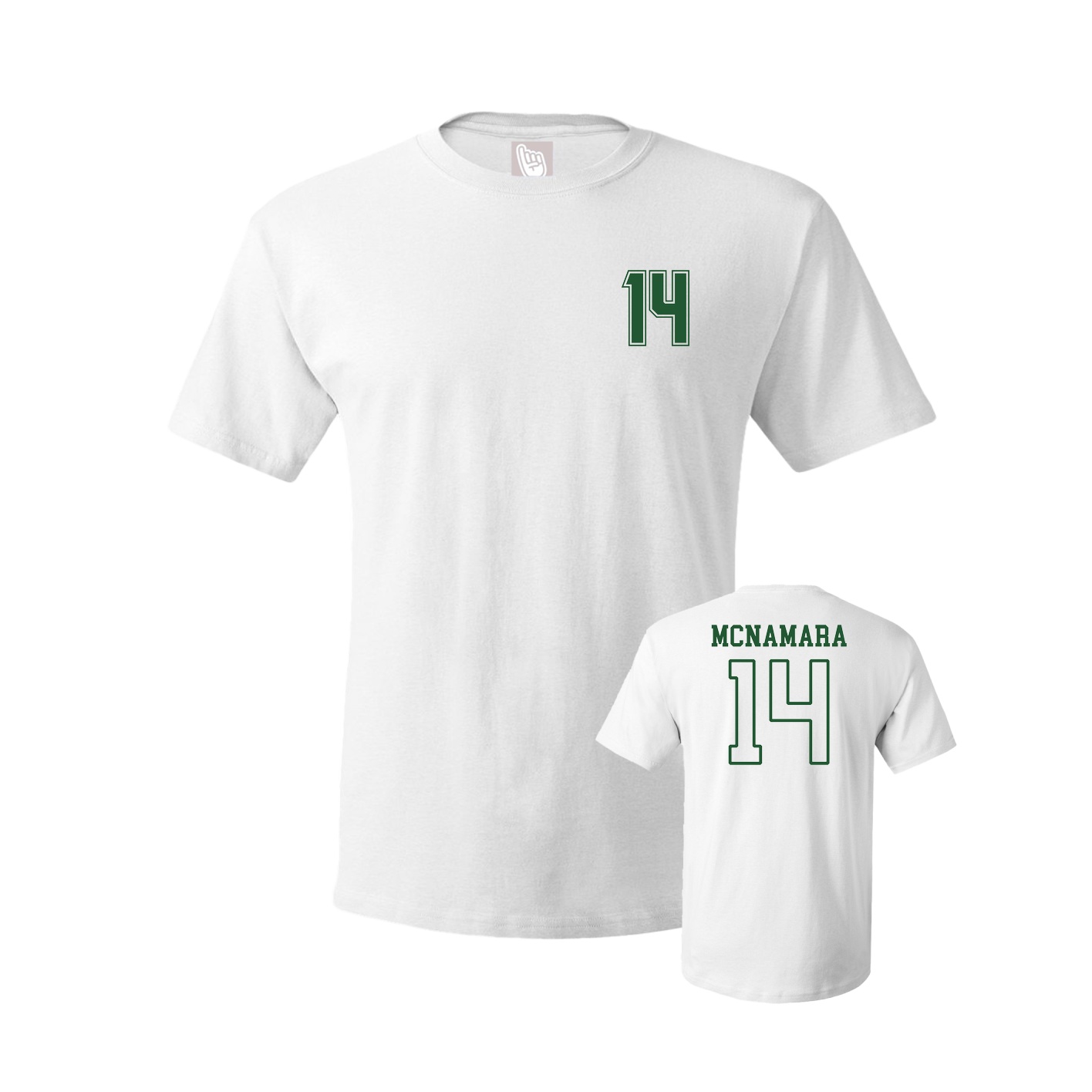 Youth Tee — Chest Back in White