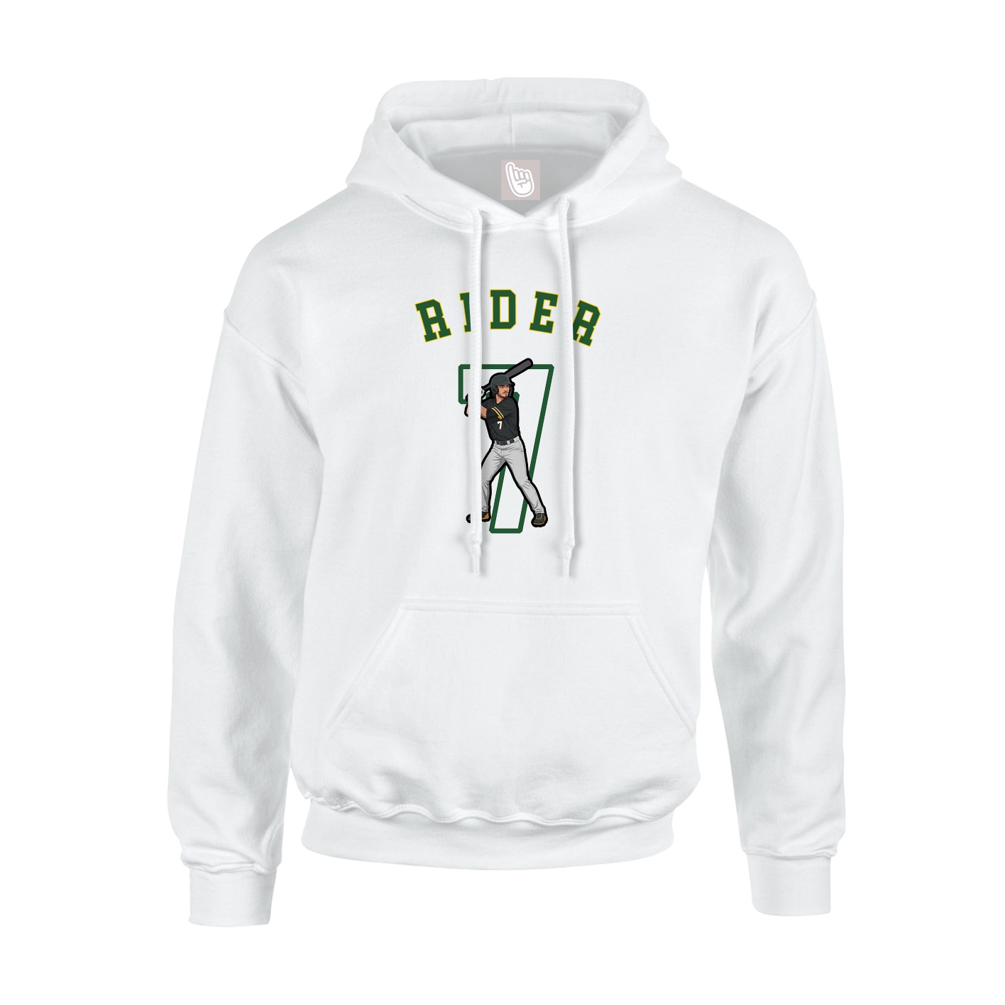 Youth Hoodie — Shirsey Arch in White