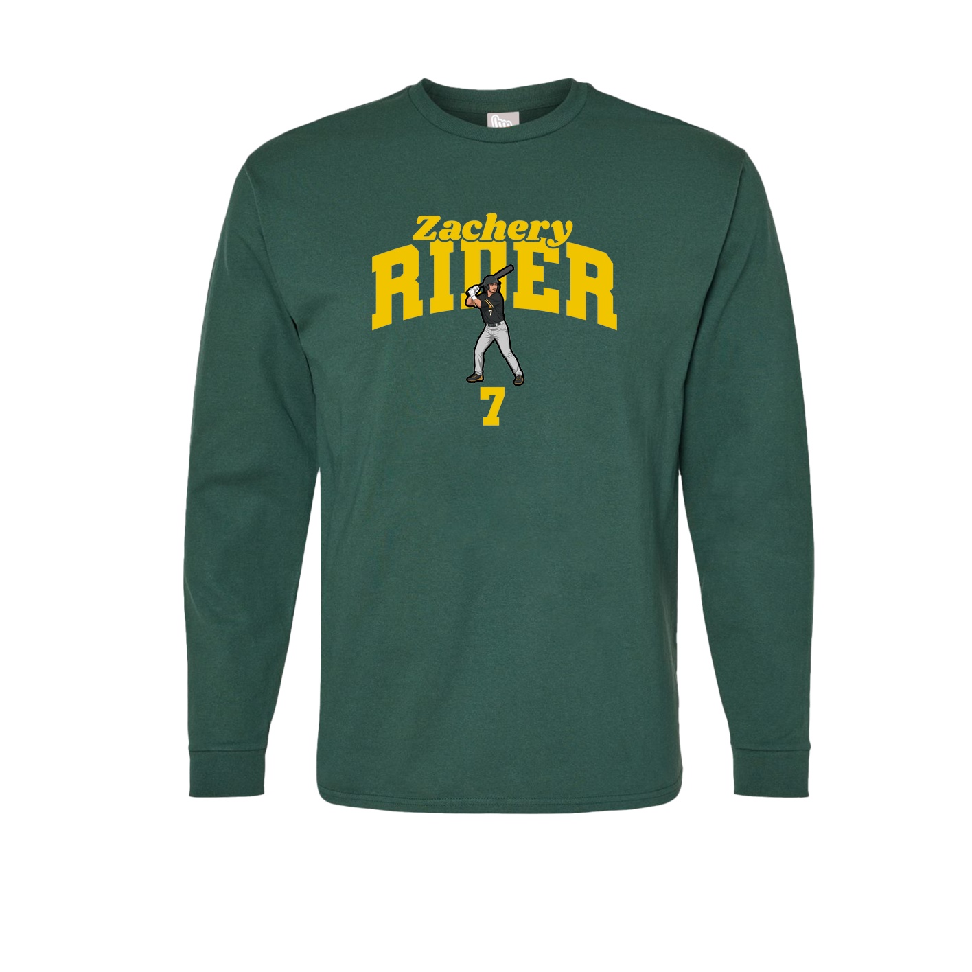 Long Sleeve Tee — Signature Arch in Green