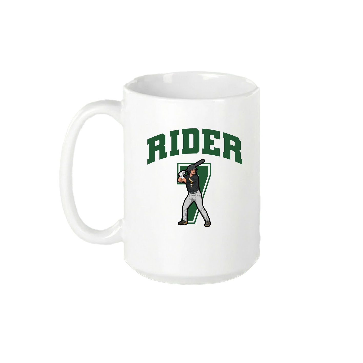 15oz Coffee Mug — Number in White