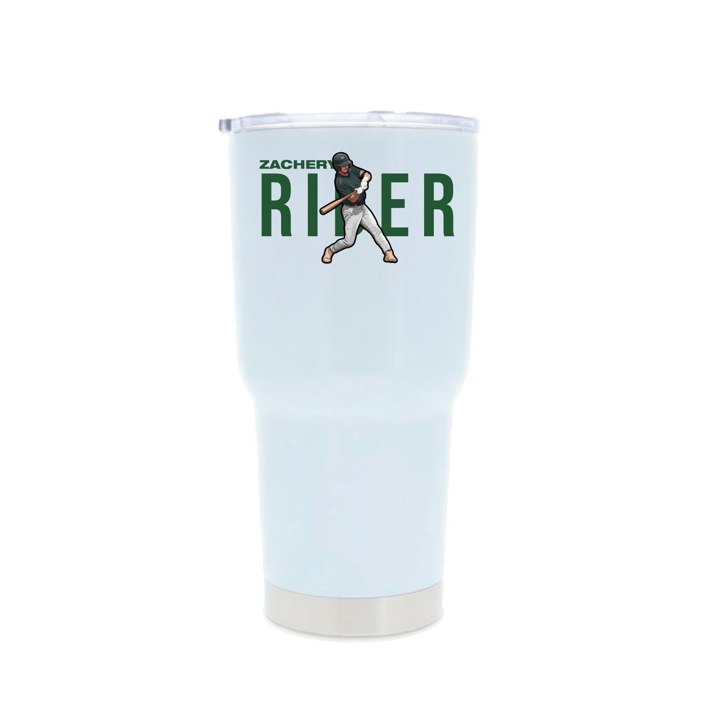 30oz Stainless Steel Tumbler — Player Name in White