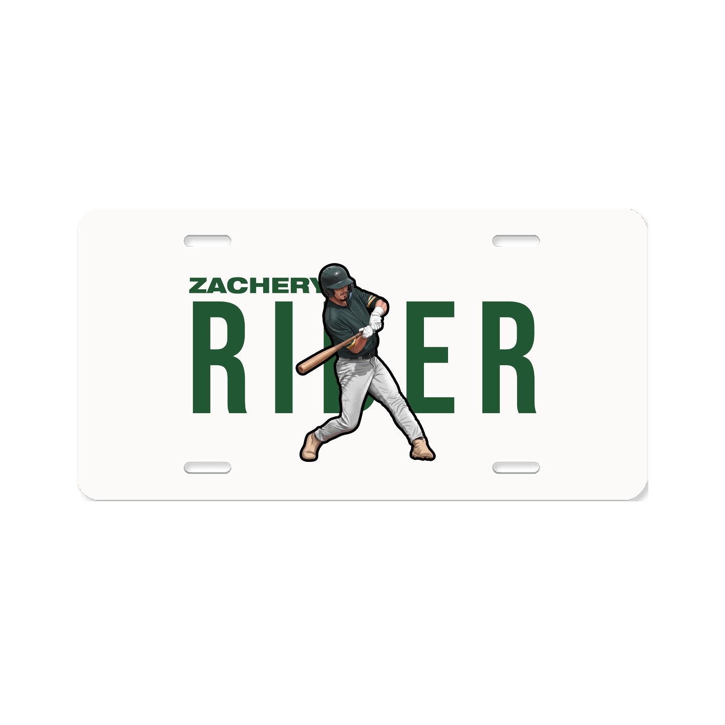 License Plate — Player Name in Classic