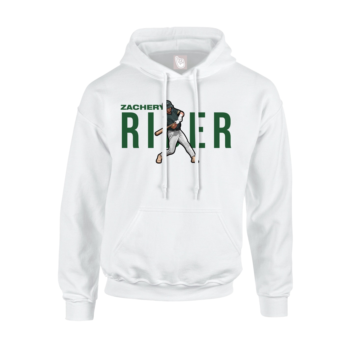 Hoodie — Player Name in White
