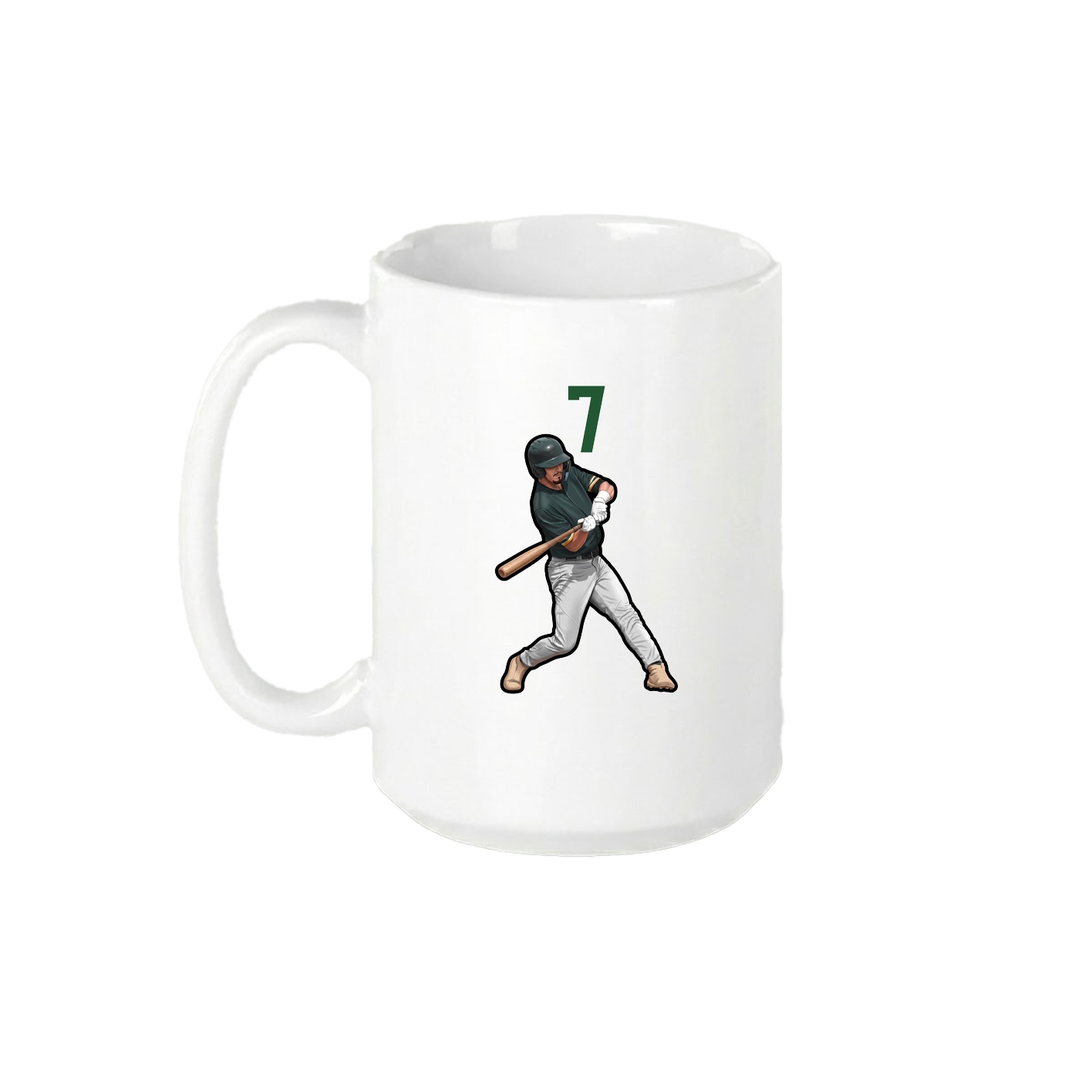 15oz Coffee Mug — Number Top in White