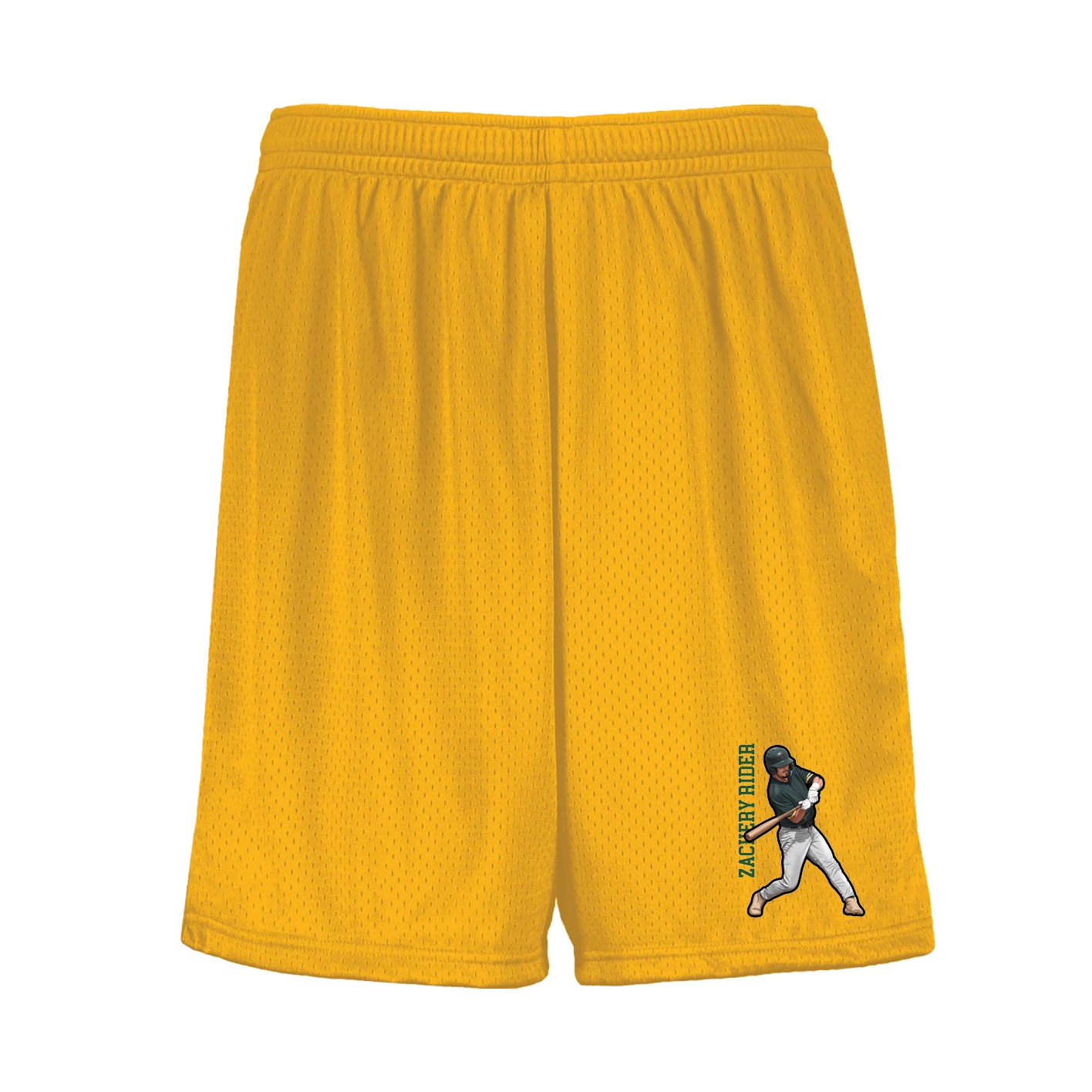 Shorts — Name Vertical in Gold