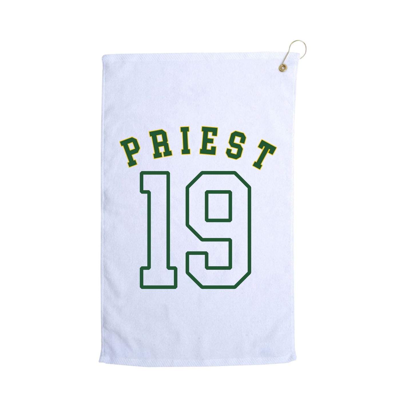 Golf Towel — Shirsey Arch in White