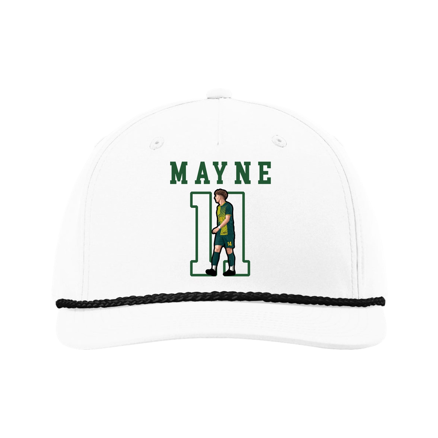 Five-Panel Classic Rope Cap — Shirsey in White