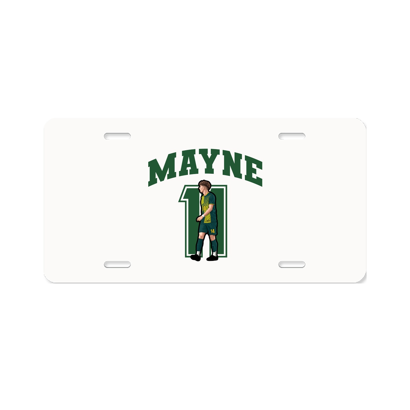 License Plate — Number in Classic