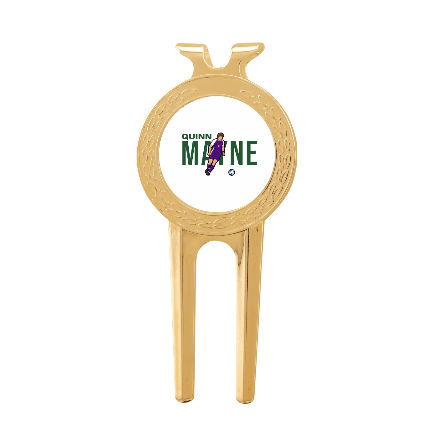 Divot Tool with Ball Marker — Player Name in Classic