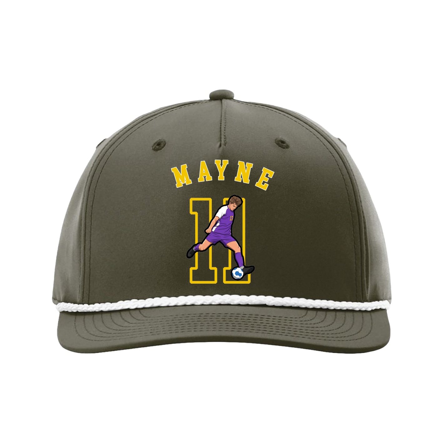 Five-Panel Classic Rope Cap — Shirsey Arch in Green