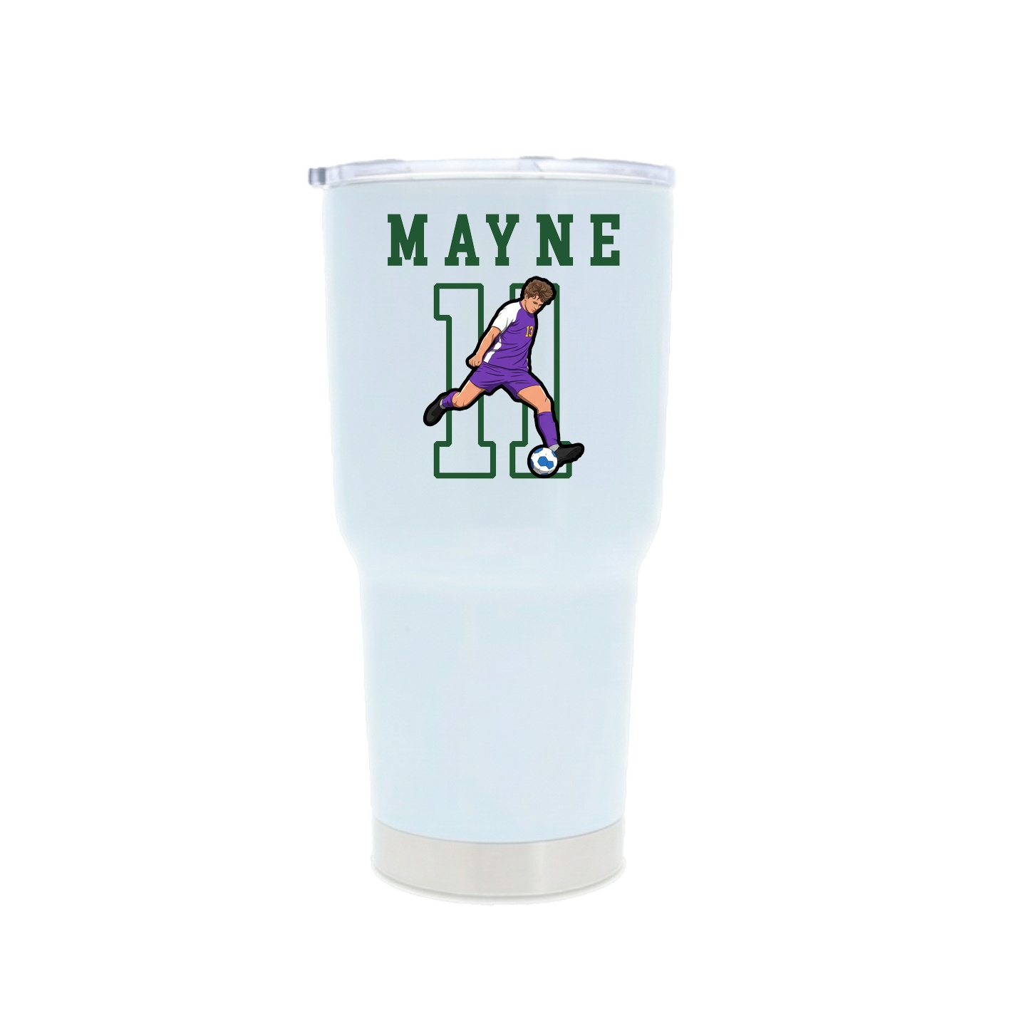 30oz Stainless Steel Tumbler — Shirsey in White