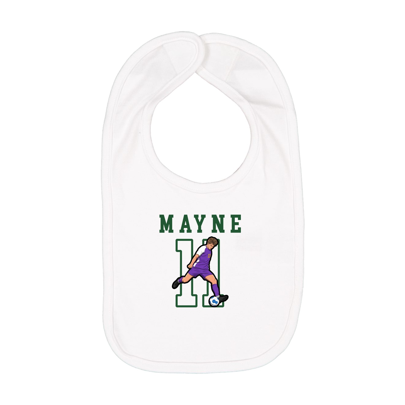 Infant Bib — Shirsey in White