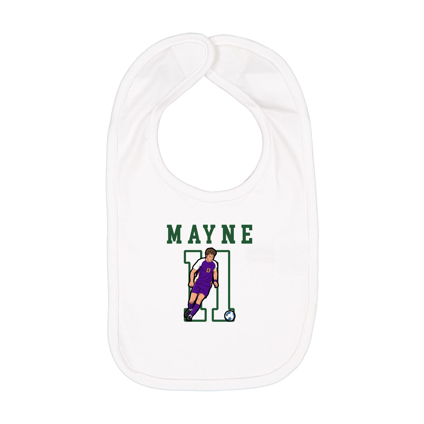 Infant Bib — Shirsey in White