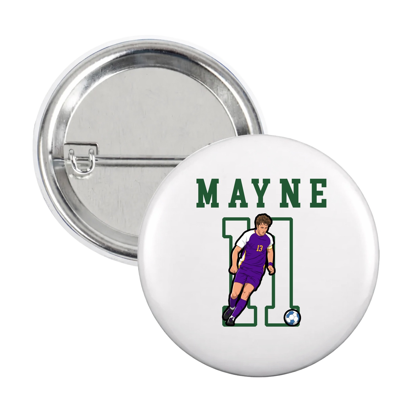 Game Day Button — Shirsey in White