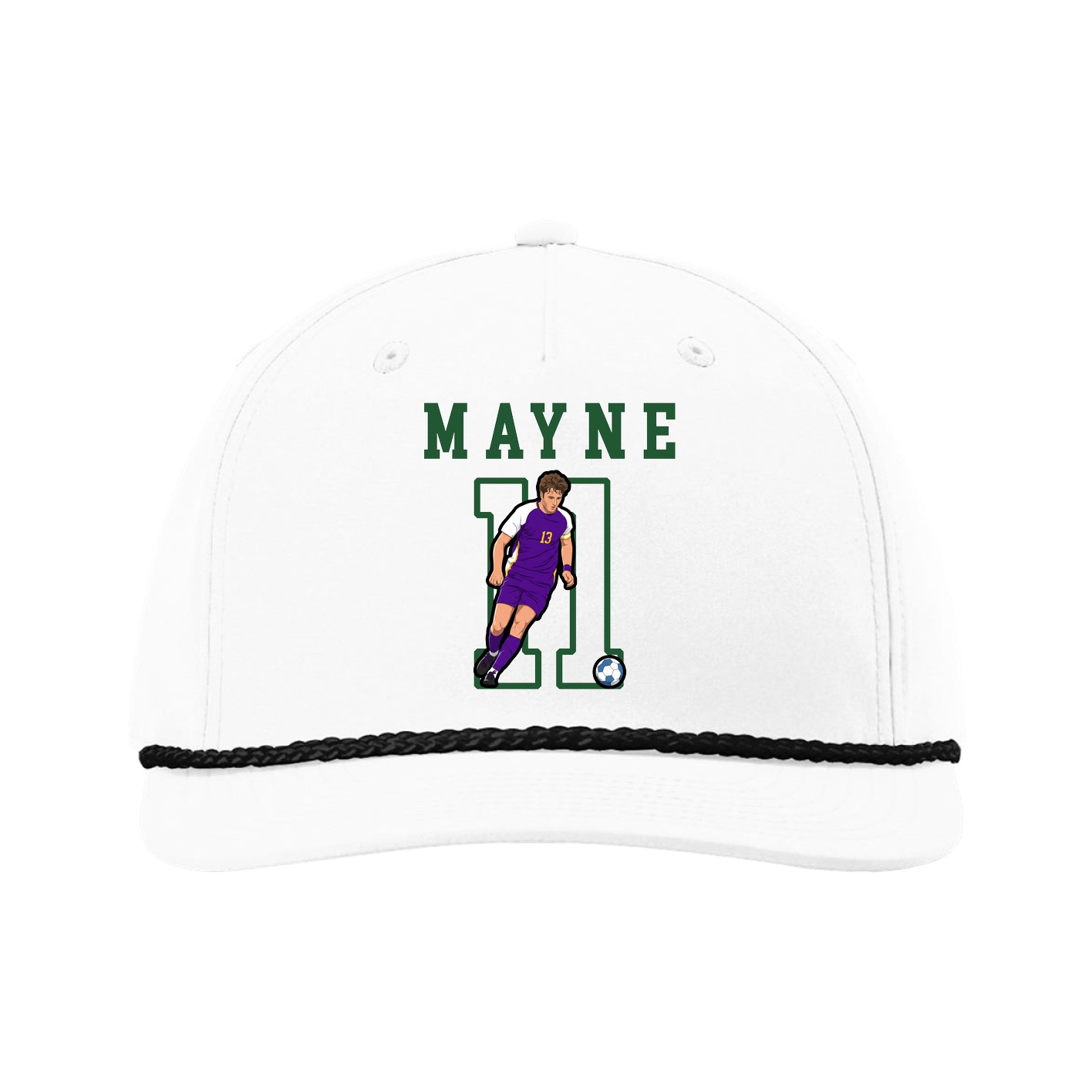 Five-Panel Classic Rope Cap — Shirsey in White