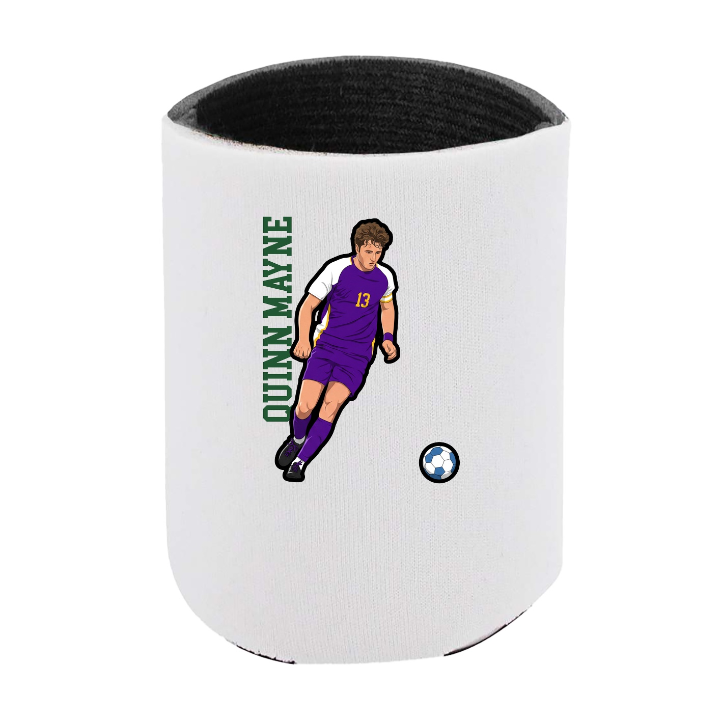 Can Holder — Name Vertical in White
