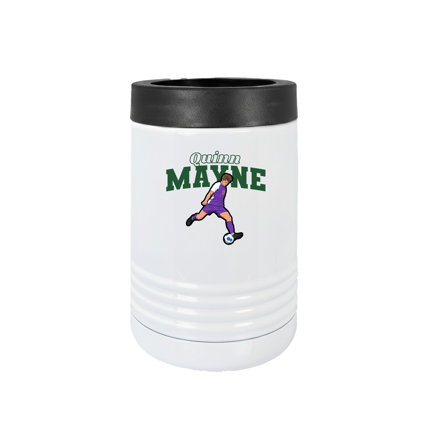Beverage Holder — Name Arch in White