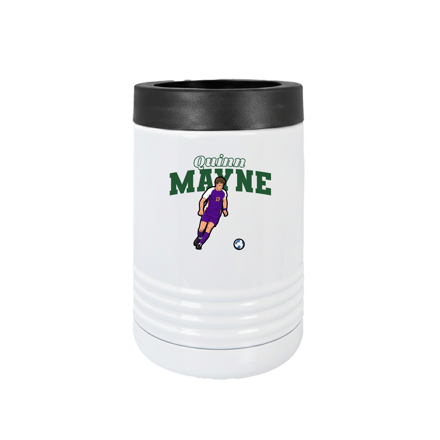Beverage Holder — Name Arch in White