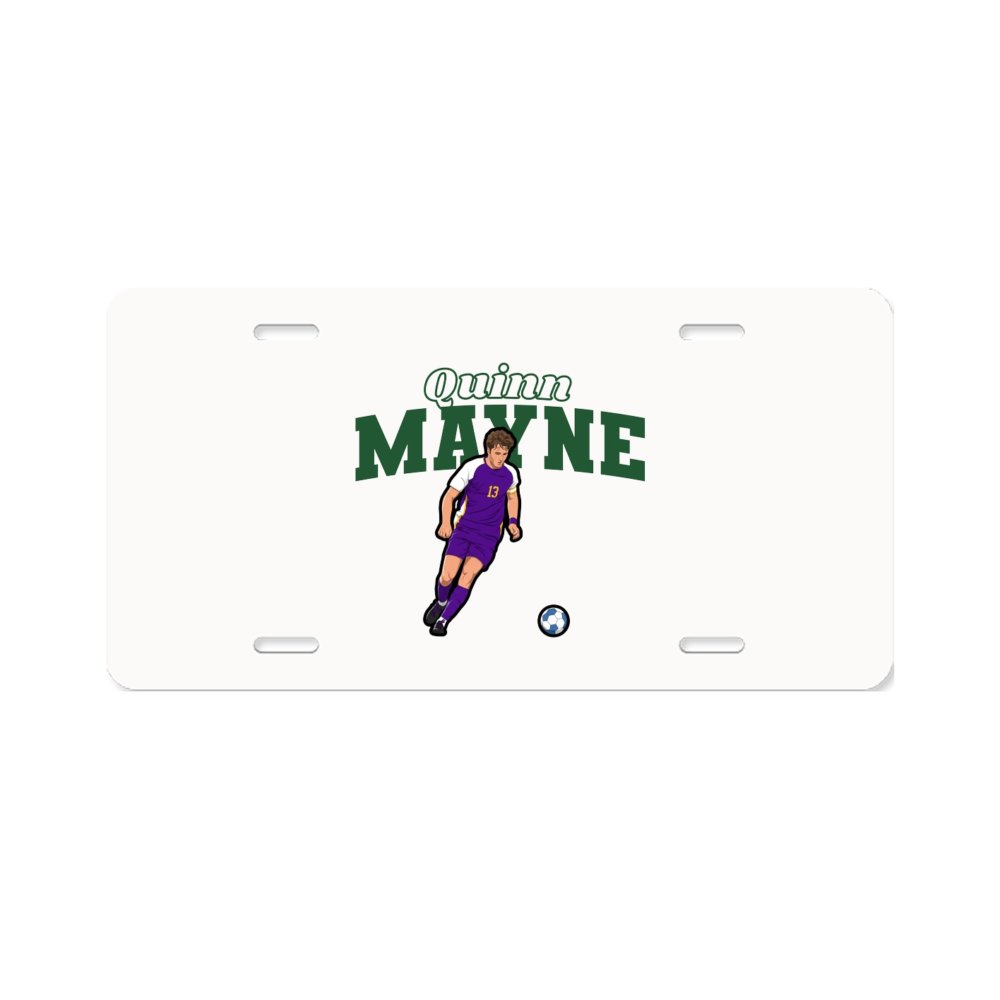 License Plate — Name Arch in Classic