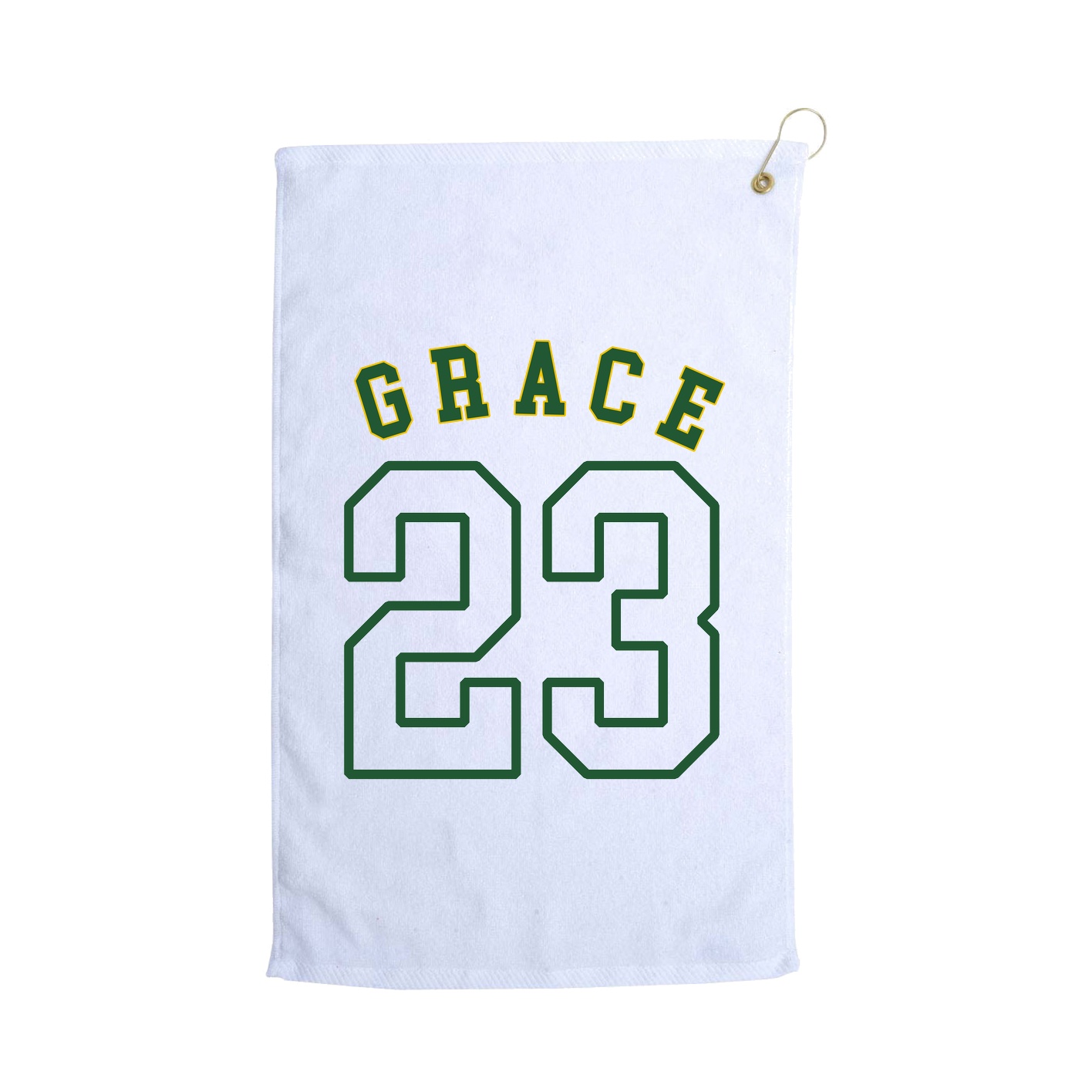Golf Towel — Shirsey Arch in White