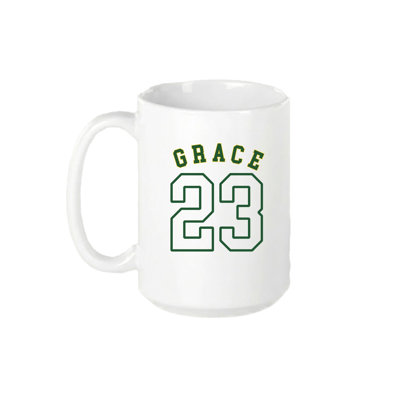 15oz Coffee Mug — Shirsey Arch in White