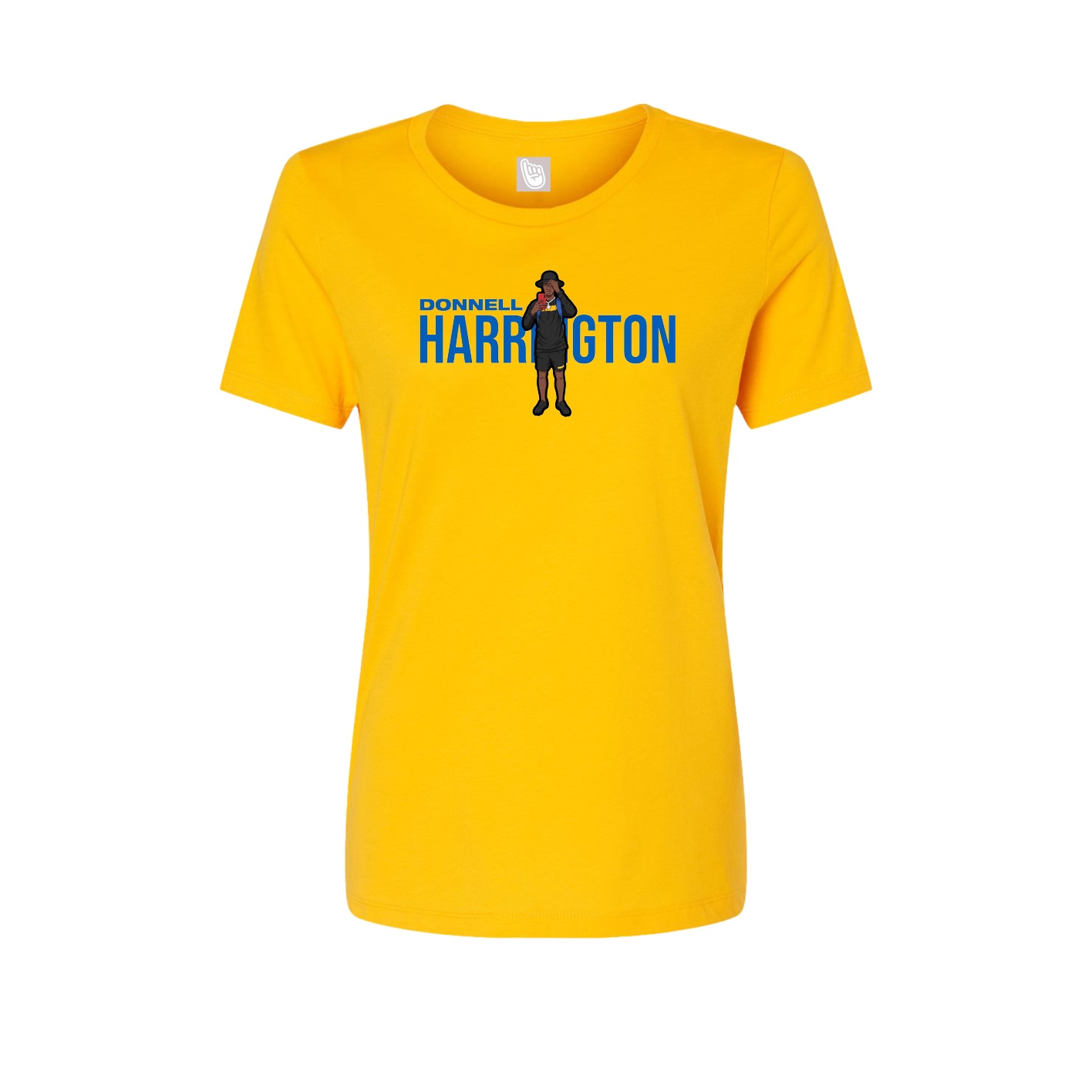 Fitted Women's Tee — Player Name in Gold