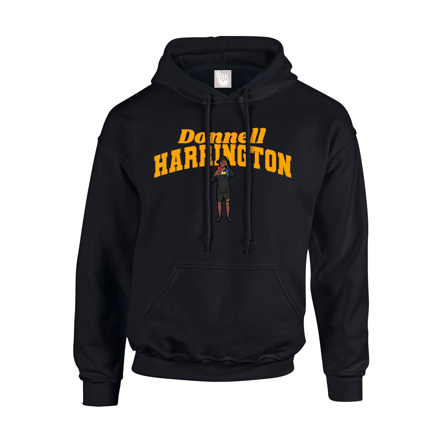 Hoodie — Signature Arch in Black